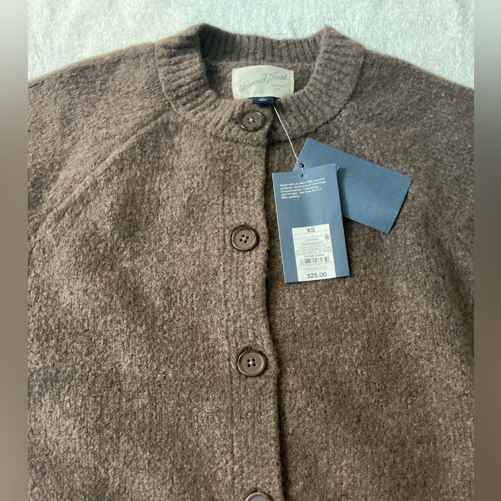 Universal Thread Brown Short Sleeve Cardigan NWT - image 8